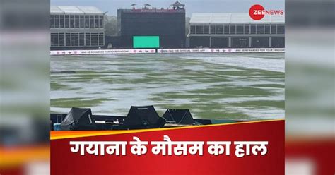 India vs England Hourly Weather Report Guyana: Washout .